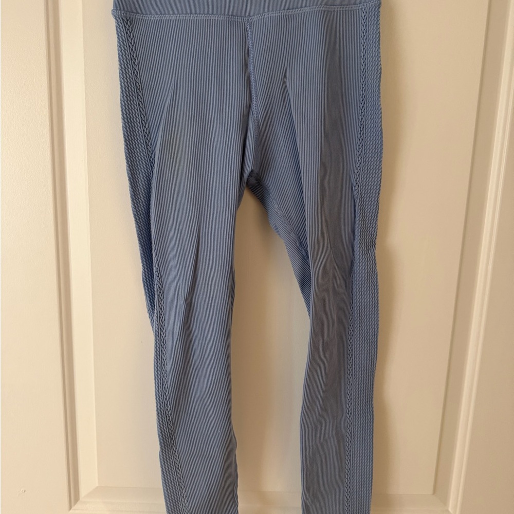 Aerie Light Blue Ribbed Leggings